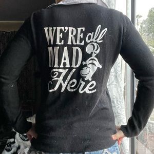 DISNEY ALICE IN WONDERLAND CHESIRE CAT SWEATER MEDIUM 💕